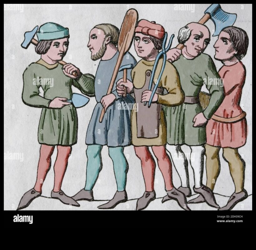 السادة القوطية: الحرفيون الرئيسيون في فترة العصور الوسطى