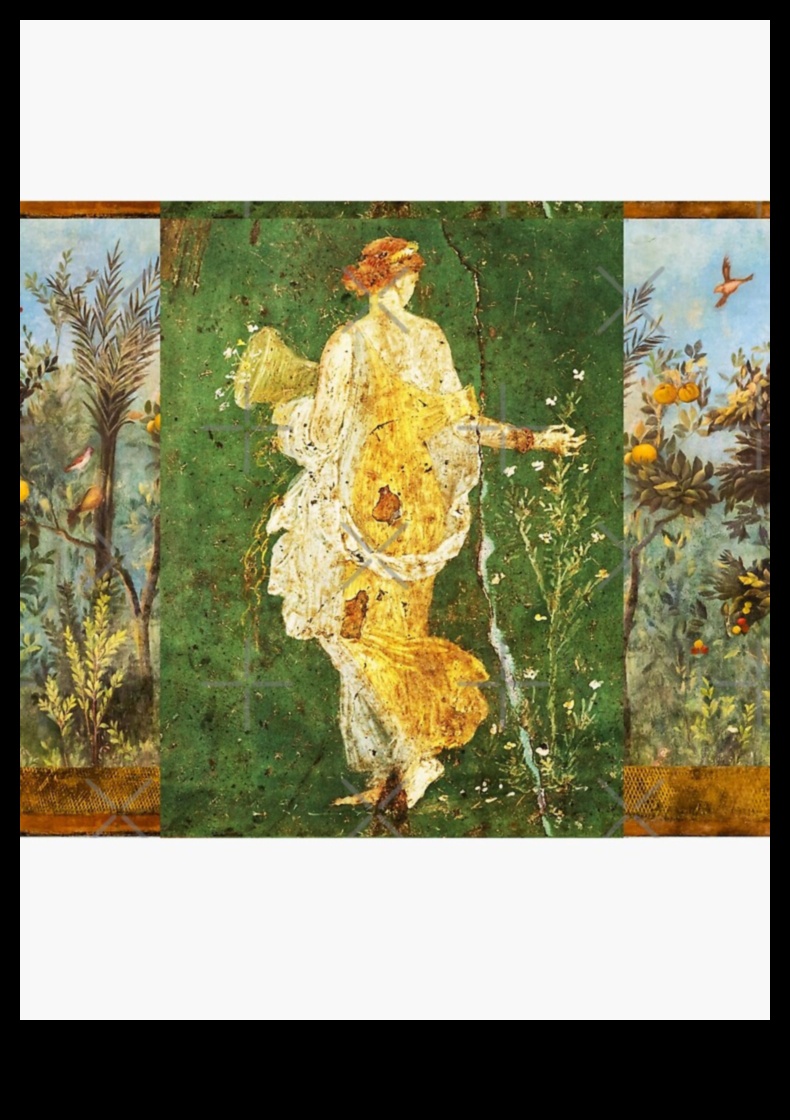 اللوحات الجدارية الزهرية: الزخارف النباتية في اللوحات الجدارية الرومانية